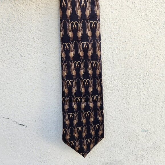 Lanvin Paris Swan Silk Tie - Picture 6 of 7
